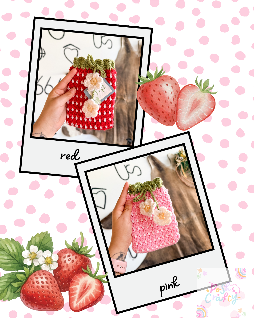 Strawberry Kindle sleeve