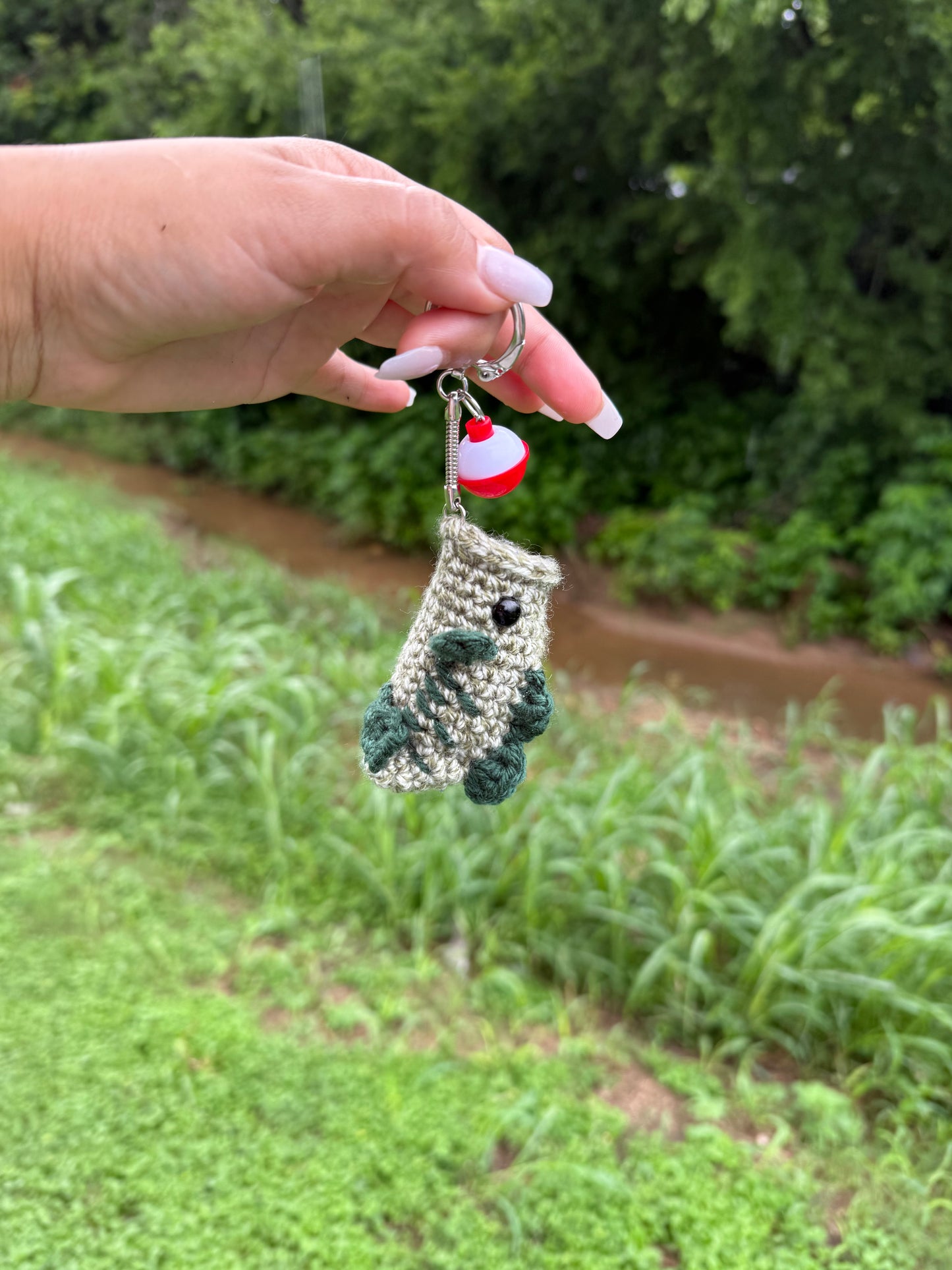 Hooked on Bass Keychain